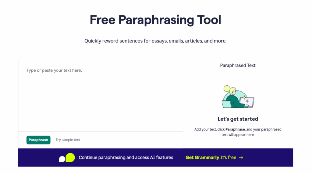 Tool 4: Grammarly – The Best AI Paraphrasing Tool for Quick Rewrites