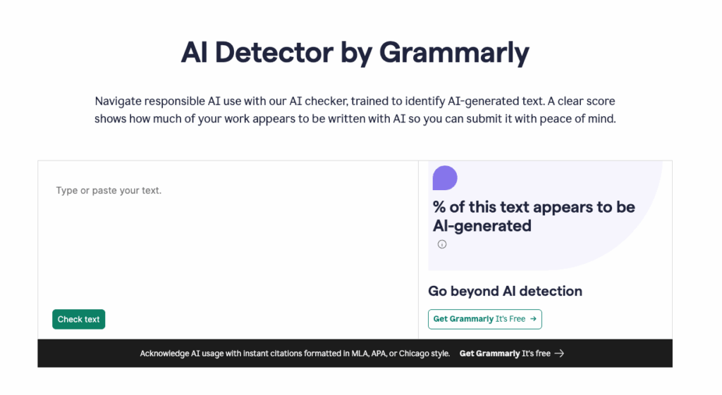 AI Detector by Grammarly