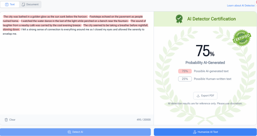 AI Detector — Detect AI text Online Free