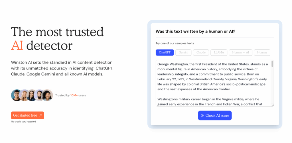 Review 4: Winston AI – Education-Tailored AI Checker for Teachers with 99.98% Precision