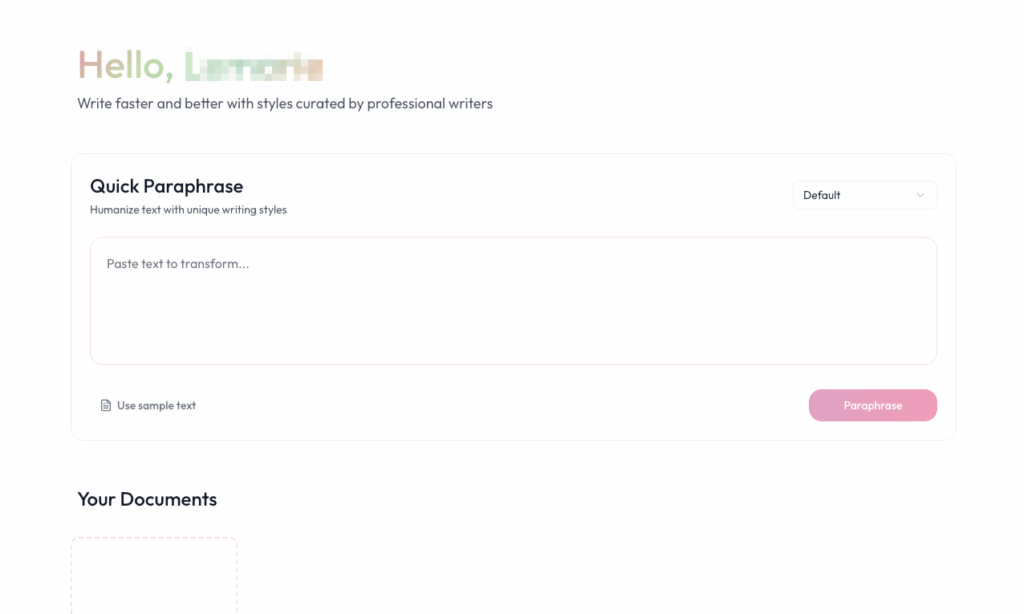 Tool 2: ParaAI Free – AI Text Rewriter Free for Fast & Accurate Paraphrasing