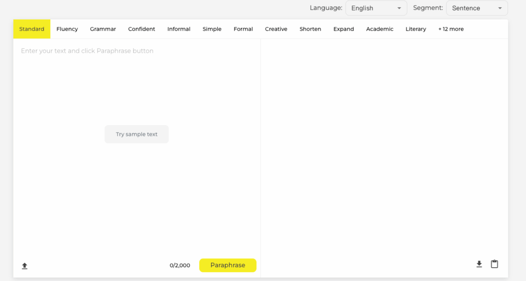 Tool 2: ParaphrasePro – Free & Fast Tool for How to Reword a Sentence