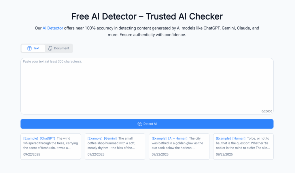 Review 1: NoteGPT AI Detector – Free & Multifunctional AI Checker for Teachers