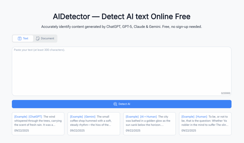 What Is AIDetector and How It Compares to Copyleaks AI Detector?