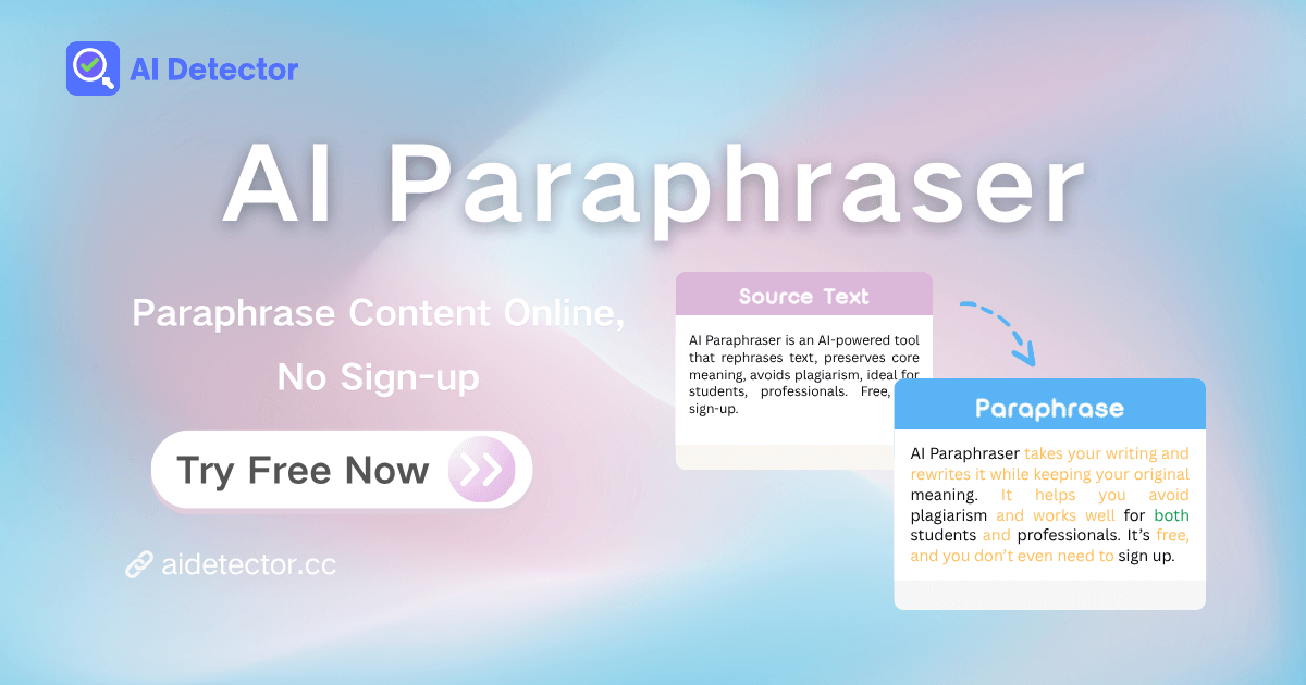 Free AI Paraphraser – Paraphrase Content Online, No Sign-up