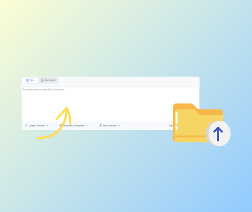 Step 1: Paste or Upload AI Content