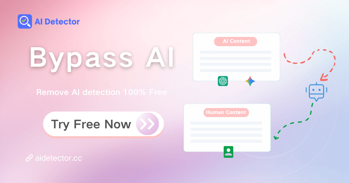 Bypass AI: Remove AI detection 100% Free, No Sign-Up