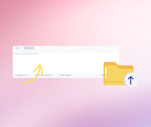 Step 1: Paste or Upload Your Content